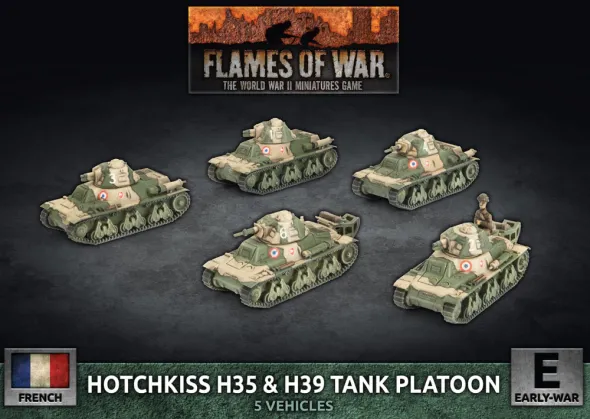 Flames of War - Blitzkrieg - Hotchkiss H35 & H39 Tank Platoon