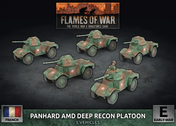 Flames of War - Blitzkrieg - Panhard AMD Deep Recon Platoon