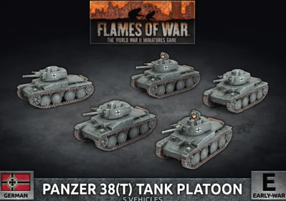 Flames of War - Blitzkrieg - Panzer 38(t) Platoon