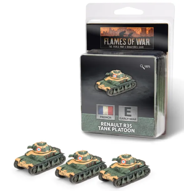 Flames of War - Blitzkrieg - Renault R-35 Tank Platoon
