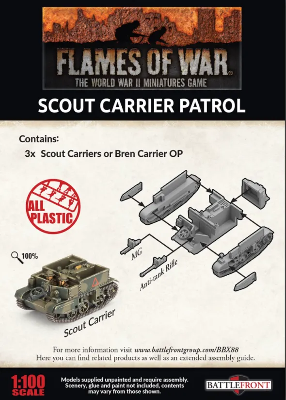 Flames of War - Blitzkrieg - Scout Carrier Platoon