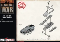 Flames of War - Blitzkrieg - Sd Kfz 251 Half-track Transport Platoon