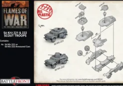 Flames of War - Blitzkrieg - Sd Kfz 222 / 221 Scout Troop