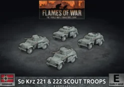 Flames of War - Blitzkrieg - Sd Kfz 222 / 221 Scout Troop