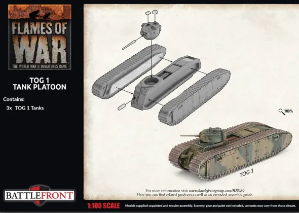Flames of War - Blitzkrieg - TOG I Tank Platoon