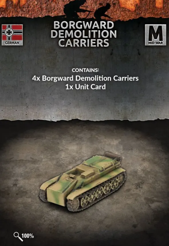 Flames of War - Borgward Demolition Carriers
