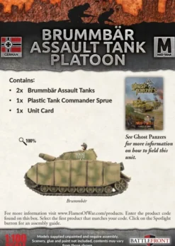 Flames of War - Brummbär Assault Tank Platoon