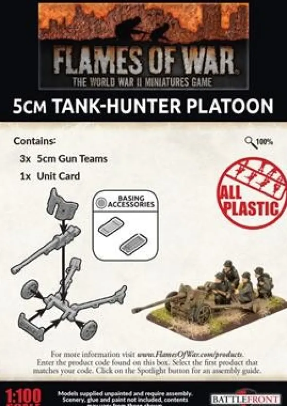 Flames of War - 5cm Tank Hunter Platoon