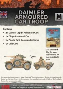 Flames of War - Daimler Armoured Car Troop