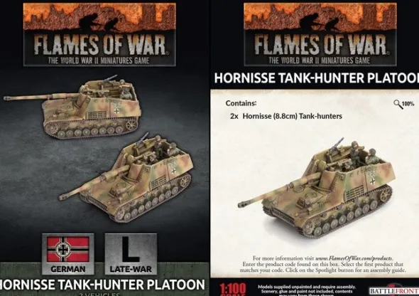 Flames of War - Hornisse Tank-Hunter Platoon