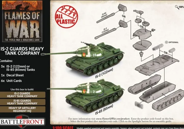 Flames of War - IS-2 Guards Heavy Tank Company
