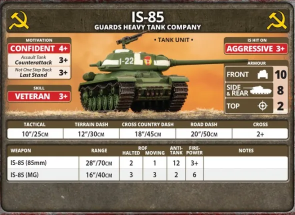 Flames of War - IS-2 Guards Heavy Tank Company