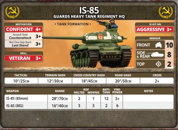 Flames of War - IS-2 Guards Heavy Tank Company