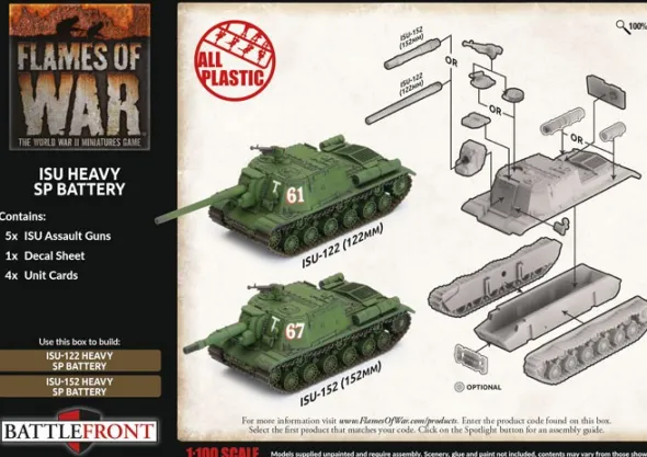 Flames of War - ISU Heavy SP Battery