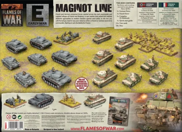 Flames of War - Maginot Line - German vs French Starter Set