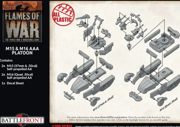 Flames of War - M15 & M16 AAA Platoon
