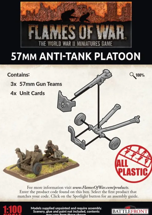 Flames of War - 57mm Anti-tank Platoon