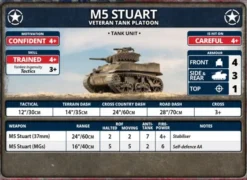 Flames of War -M5 Stuart Light Tank Platoon