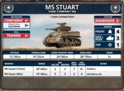 Flames of War -M5 Stuart Light Tank Platoon