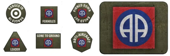 Flames of War - 82nd Airborne Token & Objective Set