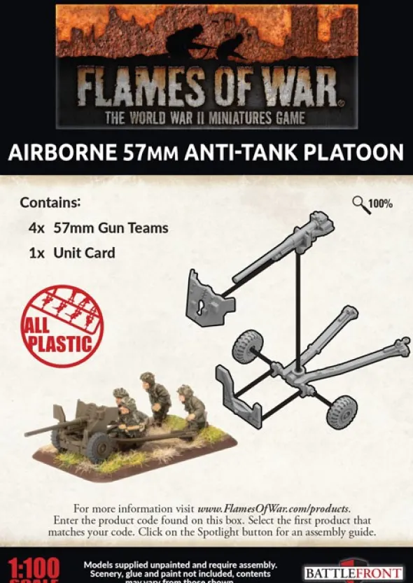 Flames of War - Parachute 57mm Anti-tank Platoon