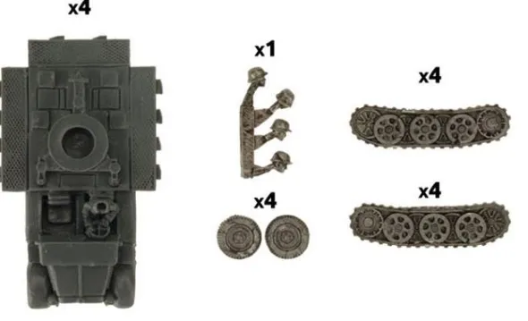 Flames of War - SdKfz 10/4 Light AA Platoon