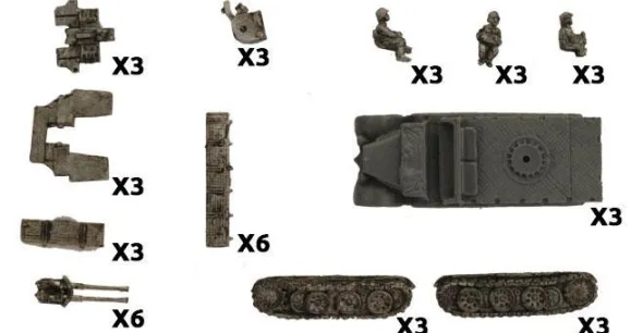 Flames of War - SdKfz 7/1 Quad AA Platoon