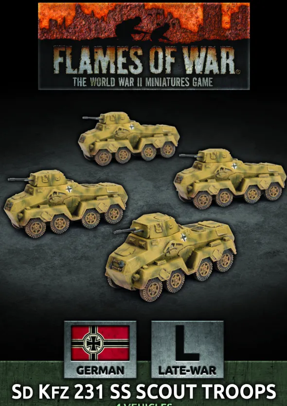 Flames of War - SdKfz 231 SS Scout Troops