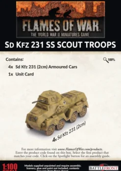 Flames of War - SdKfz 231 SS Scout Troops