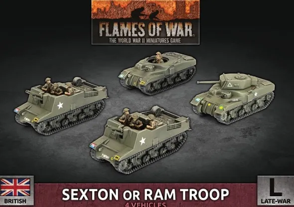 Flames of War - Sexton or Ram Troop