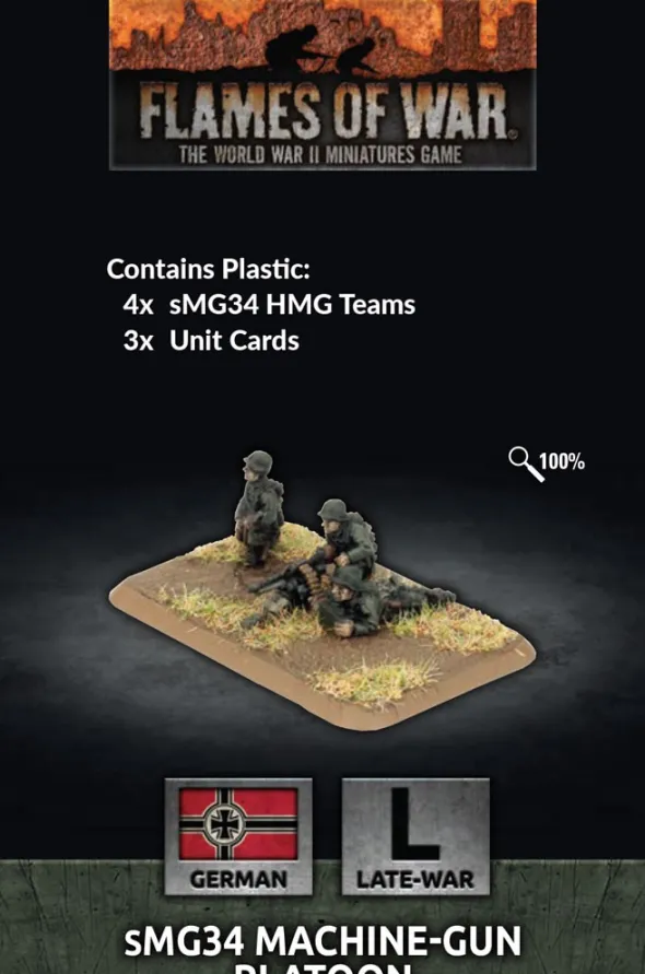 Flames of War - sMG34 Machine-gun Platoon
