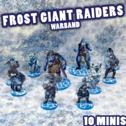 Flat Plastic Miniatures - Frost Giant Raiders Warband