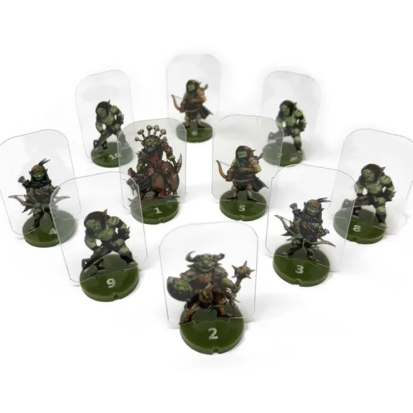 Flat Plastic Miniatures - Goblin Raiders - 10pc