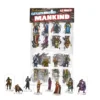 Flat Plastic Miniatures - Mankind - 62 Pieces