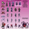 Flat Plastic Miniatures - Spider Queen's Horde - 31Pc