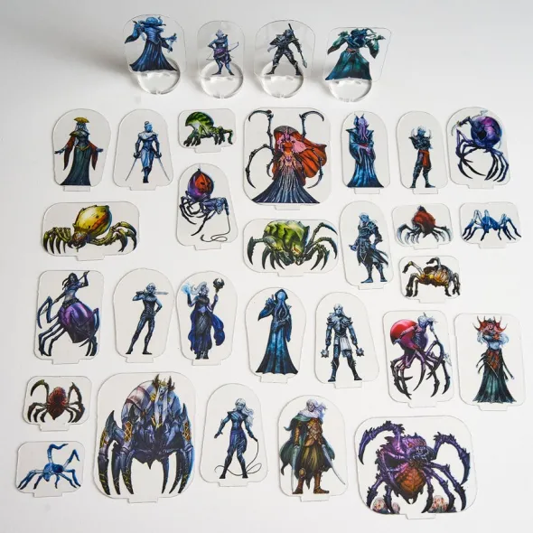Flat Plastic Miniatures - Spider Queen's Horde - 31Pc