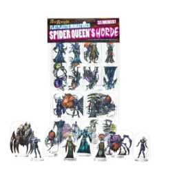 Flat Plastic Miniatures - Spider Queen's Horde - 31Pc
