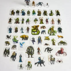 Flat Plastic Miniatures - The Grove - 62 Pieces