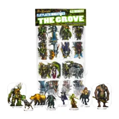 Flat Plastic Miniatures - The Grove - 62 Pieces