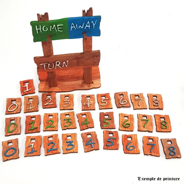 Fosses, tableau de score et compteur de relances