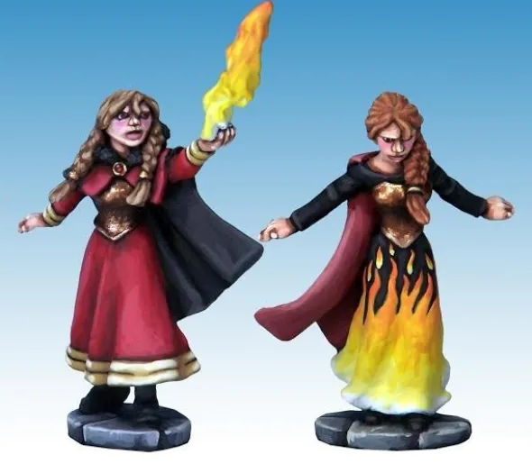 Frostgrave - Jeune Élementaliste et Apprentie