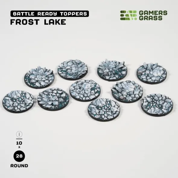 Frost Lake Bases, Round 28mm (x10)