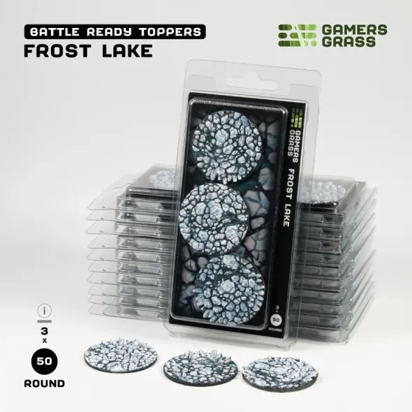 Frost Lake Bases, Round 50mm (x3)