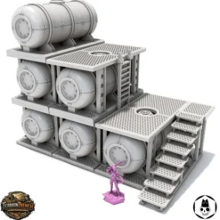 Fuel Tank Stockpile - Wargame Scenery Terrain
