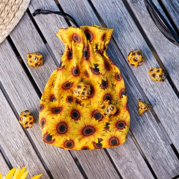 Full Art Dice Pouch: Sunflower