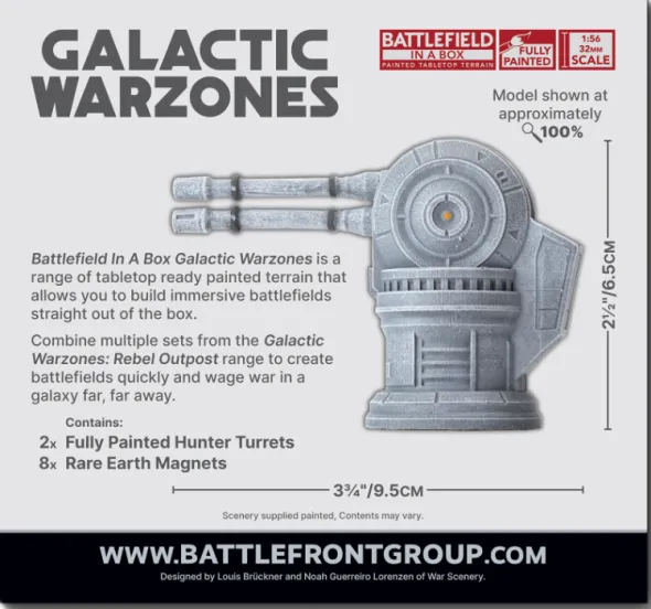 Galactic Warzones - Rebel Outpost Hunter Turrets