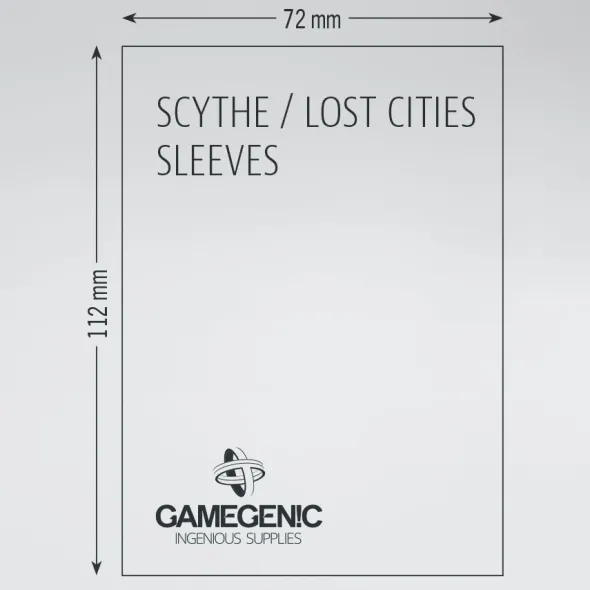 Gamegenic - MATTE - Scythe and/or Lost Cities Sleeves - 72 x 112 mm