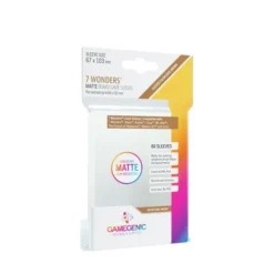 Gamegenic - 80 Matte Sleeves 7 Wonders - 67x103