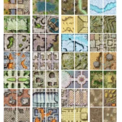 Giant Book of Battle Mats - Dragon Lairs & Dungeons