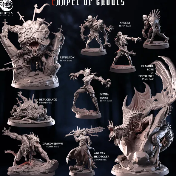 Goetia Miniatures - Chapel of Ghouls - Set Complet